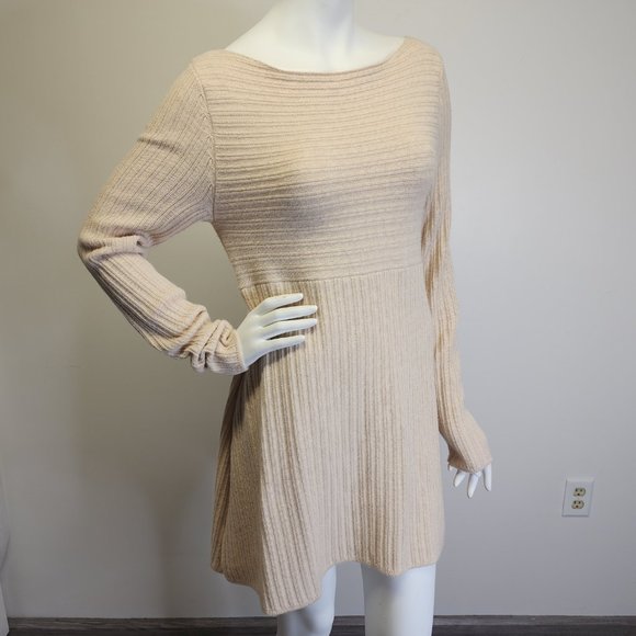 Donna Karan Casual Luxe White Label Runway $895 Wool/Cashmere Sweater Dress Sz M - Picture 4 of 11